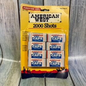 Tootsietoy American West 7003 2000 Shots Cap Gun NOS 1991 Sealed Vintage Toy